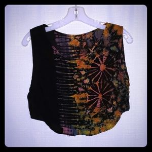 Tie dye Crop Tops Women Size S